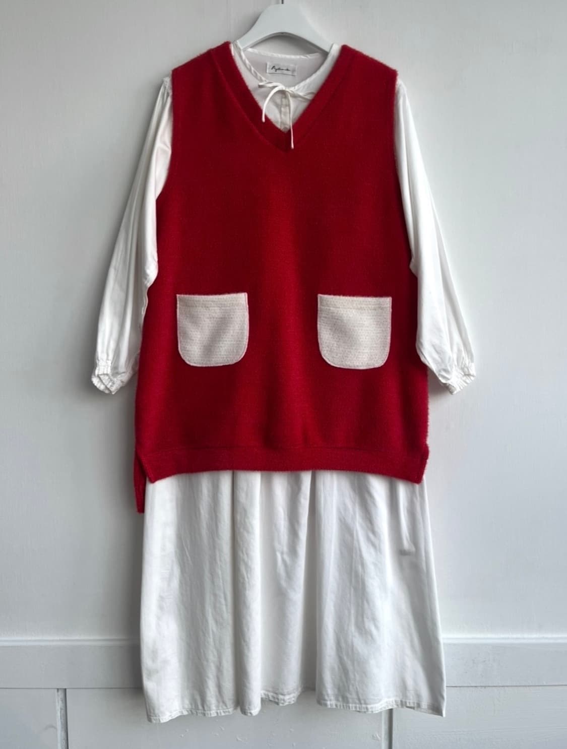 JINNY YOON 레드 니트 베스트  상품이미지7