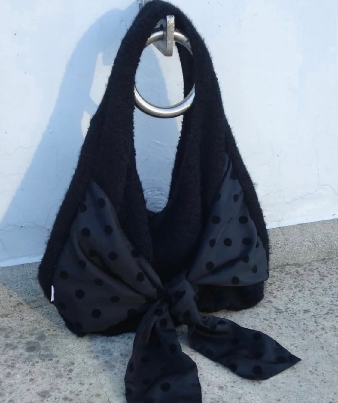 체메씨 도트 리본 호보백 보우 숄더백 백 가방 상품이미지2