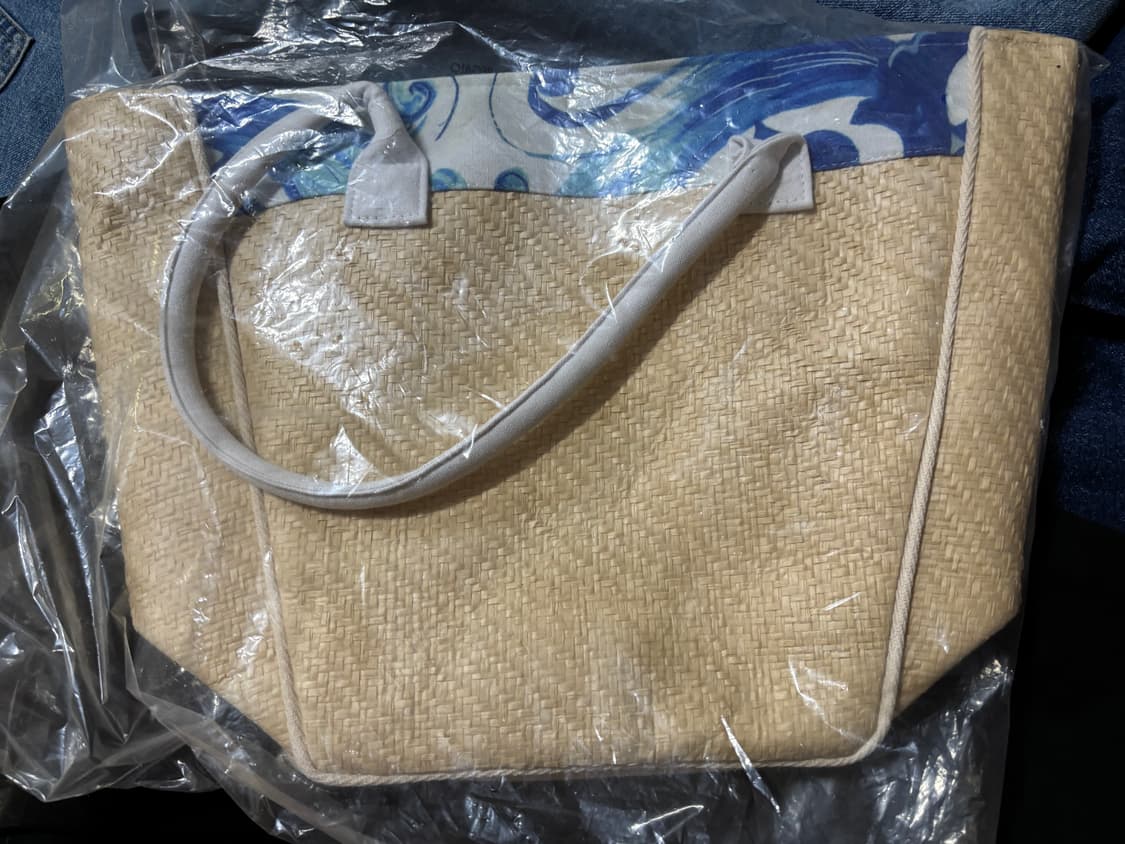 미사용) 돌체앤가바나 라피아 토트백 플라워 백  상품이미지6