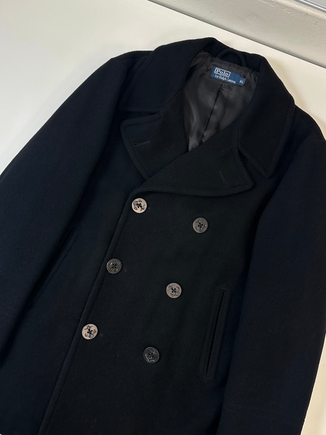 폴로 랄프로렌 피코트 블랙(누빔안감) 상품이미지2