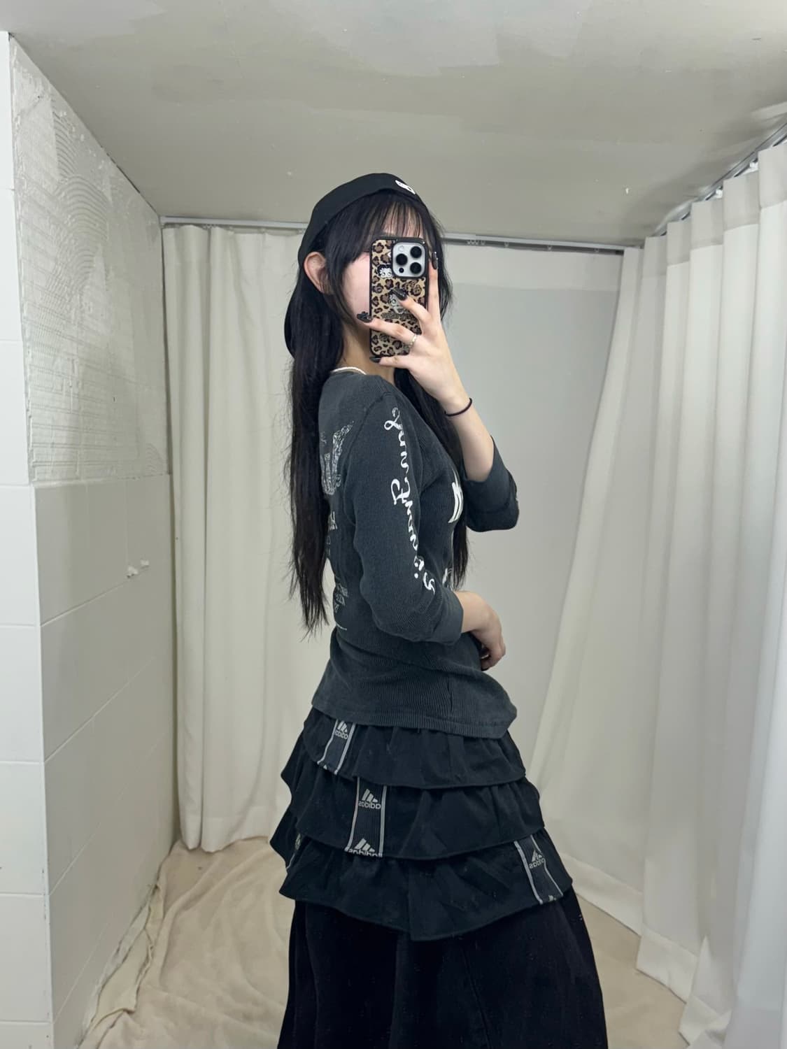 러힙 러블리힙 니혼진 스트릿 무채색 코디세트 상품이미지3