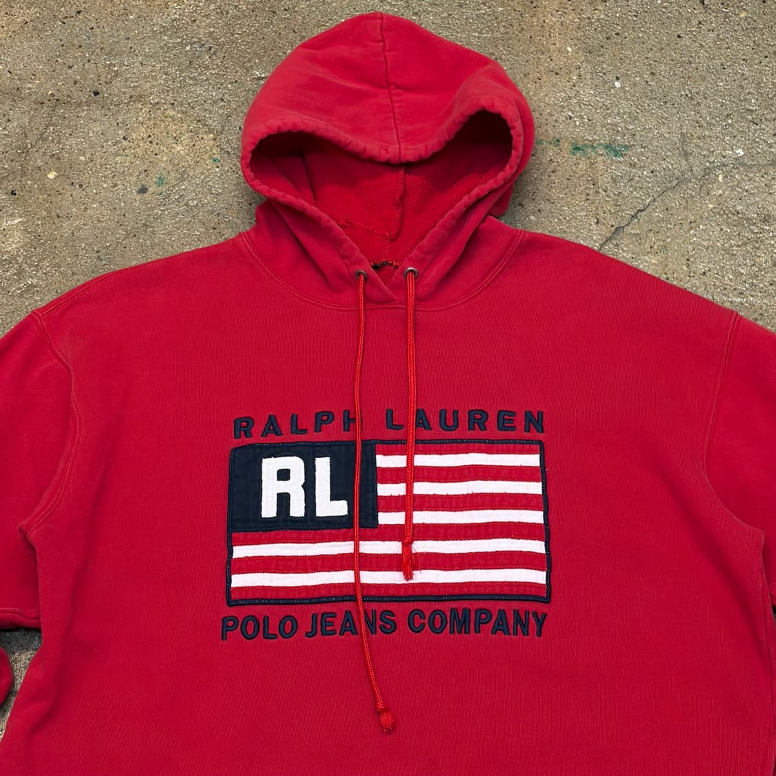 레어 00s 미국 빈티지 폴로진 랄프로렌 빅로고 후드 상품이미지3