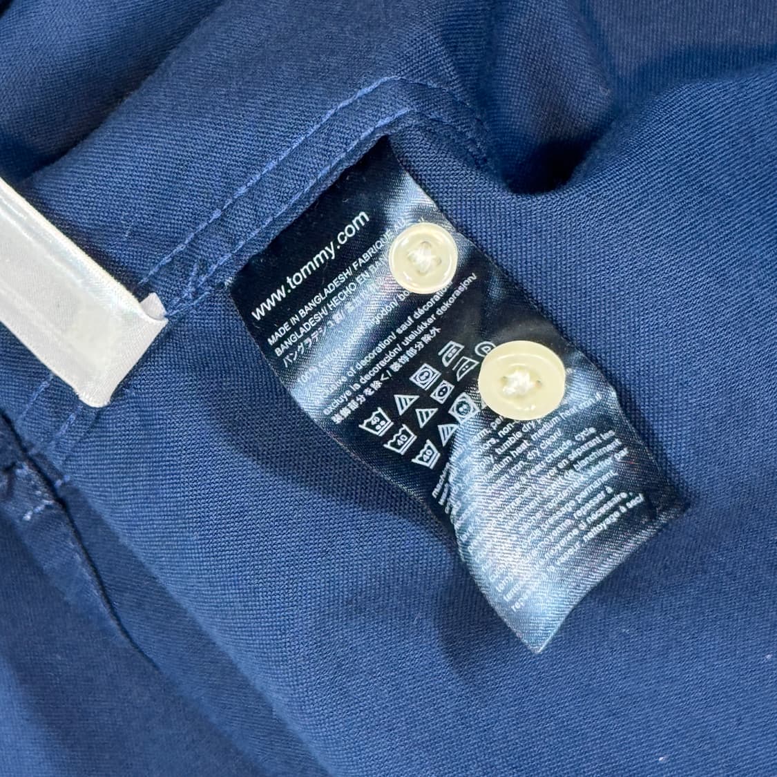 XL) 타미힐피거 네이비 솔리드 옥스포드 셔츠 상품이미지8