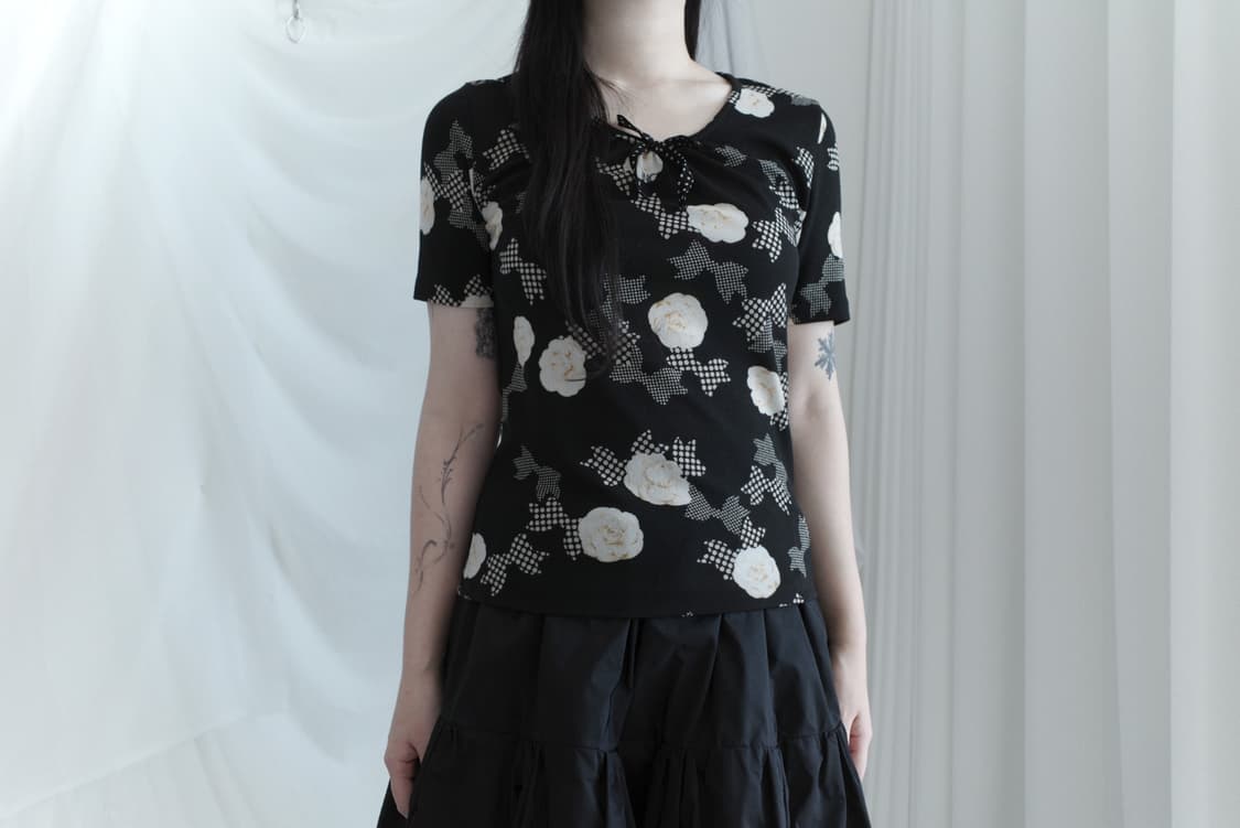 flower ribbon half T  상품이미지4