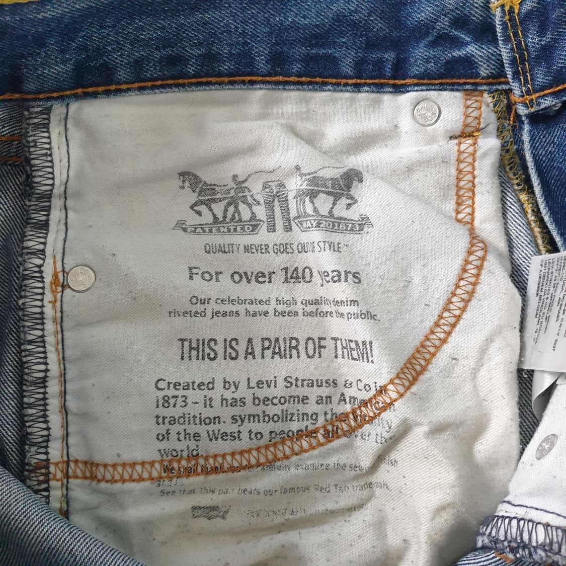 LEVI'S 스트레이트 핏 데님 팬츠 상품이미지7