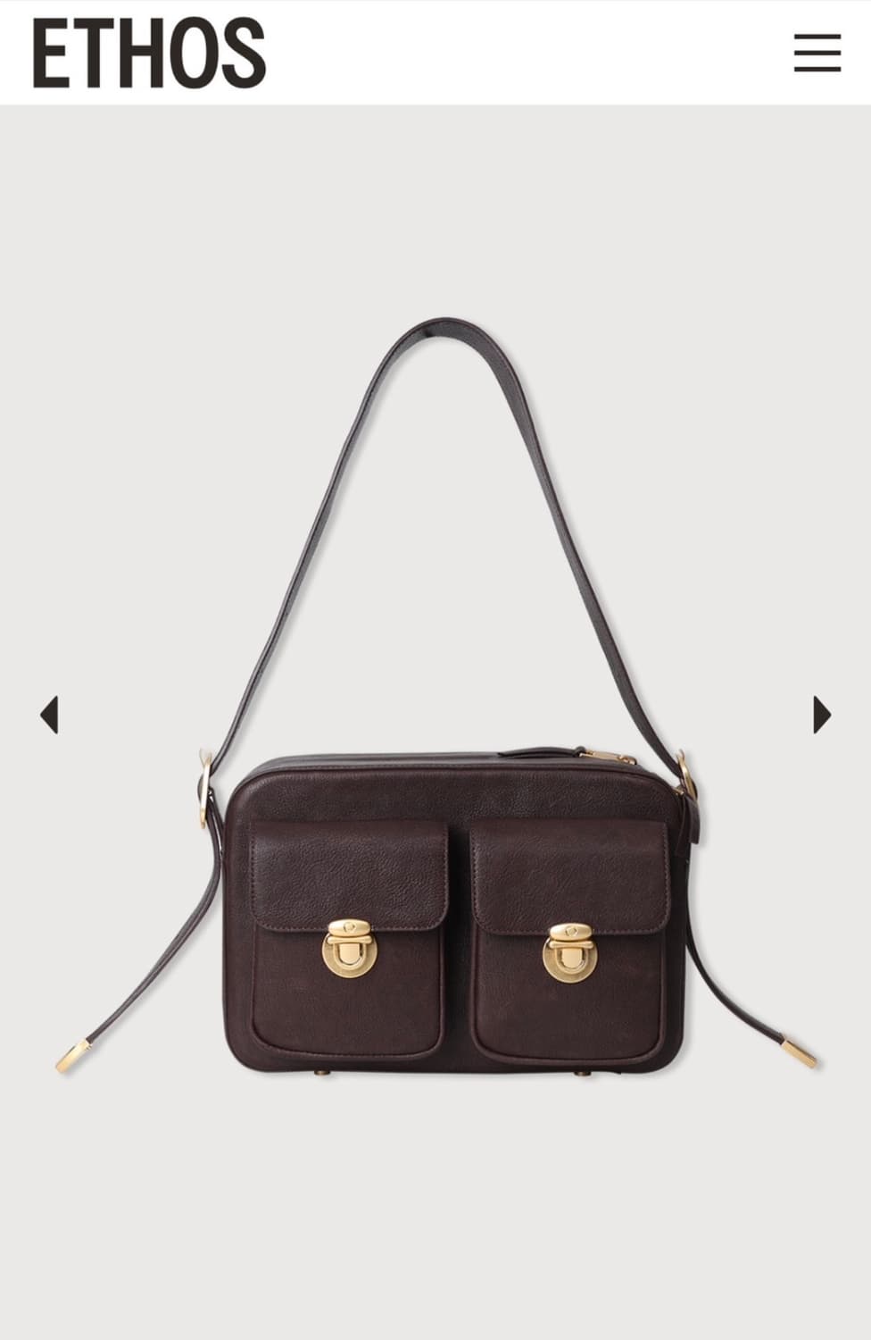 🏷️ 에토스 투포켓 레더백 / 브라운 상품이미지1