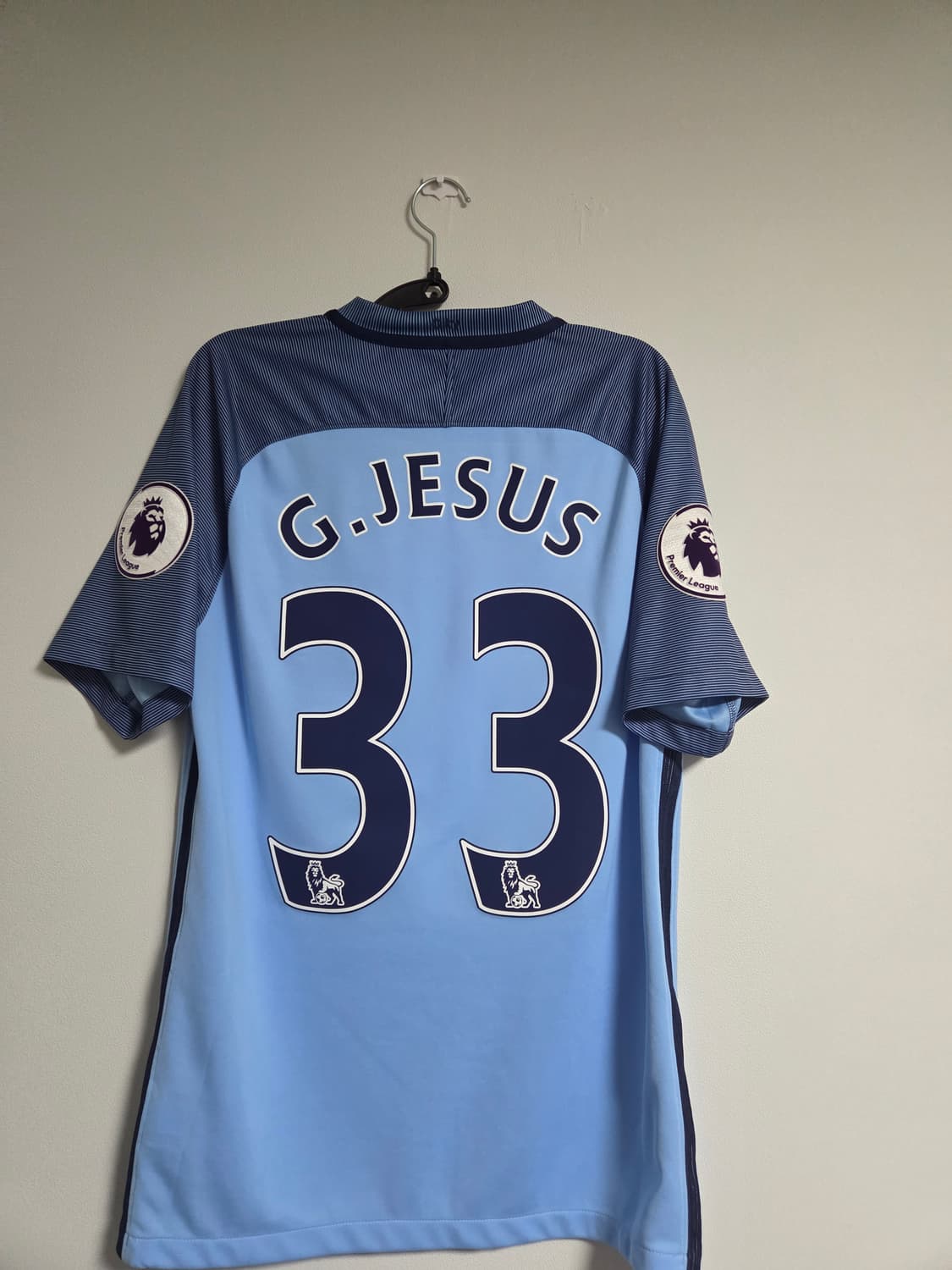 맨시티 16 17 제주스 유니폼 올오피셜 해외S 상품이미지1