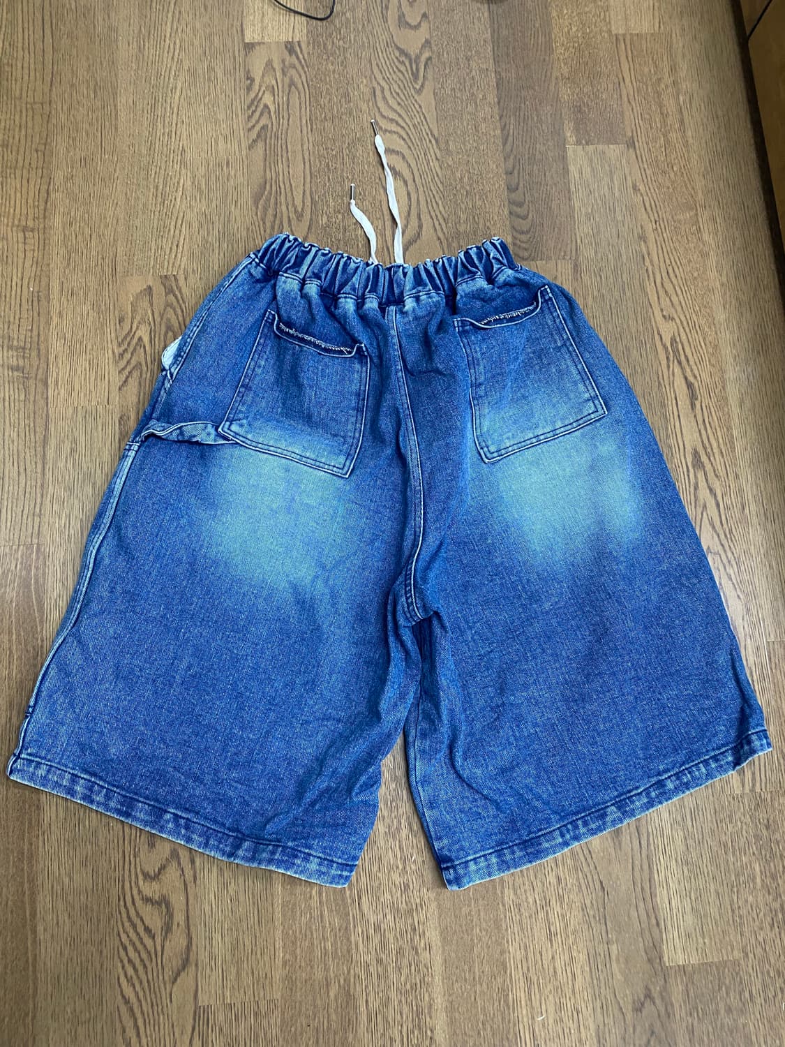 더블니 데님 버뮤다 팬츠 상품이미지3