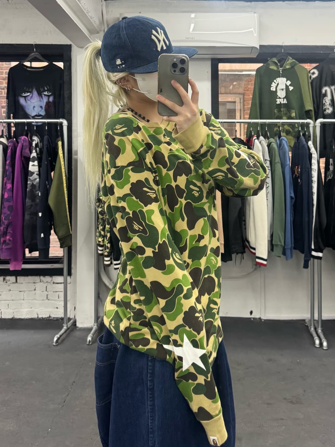 베이프 ABC 카모 스타 롱슬리브 상품이미지5