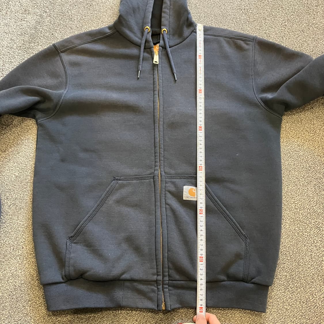 396 칼하트 레인디펜더 써멀 후드집업 네이비 상품이미지7