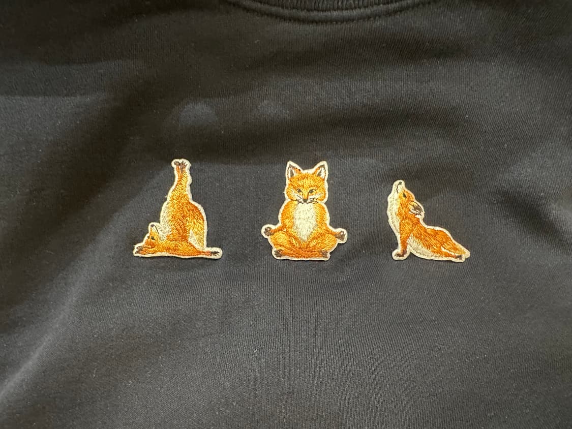 메종키츠네 요가 폭스 맨투맨 네이비 M 상품이미지3