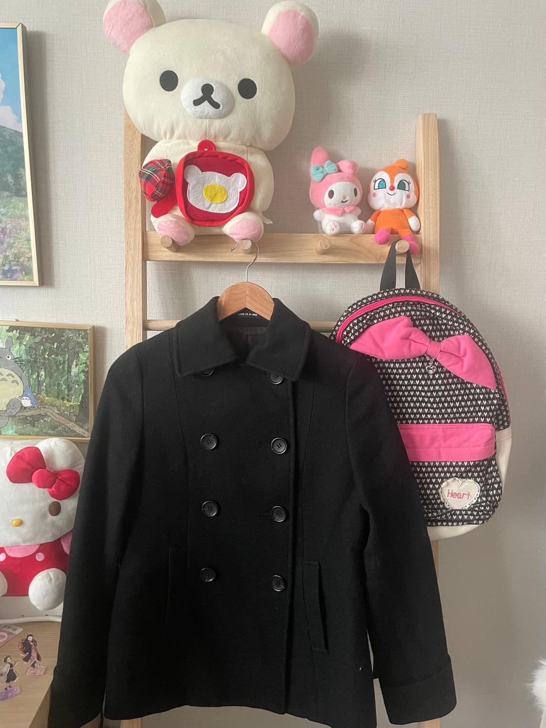 모리걸 빈티지 도쿄모리 블랙 투버튼 숏코트 🖤 상품이미지1