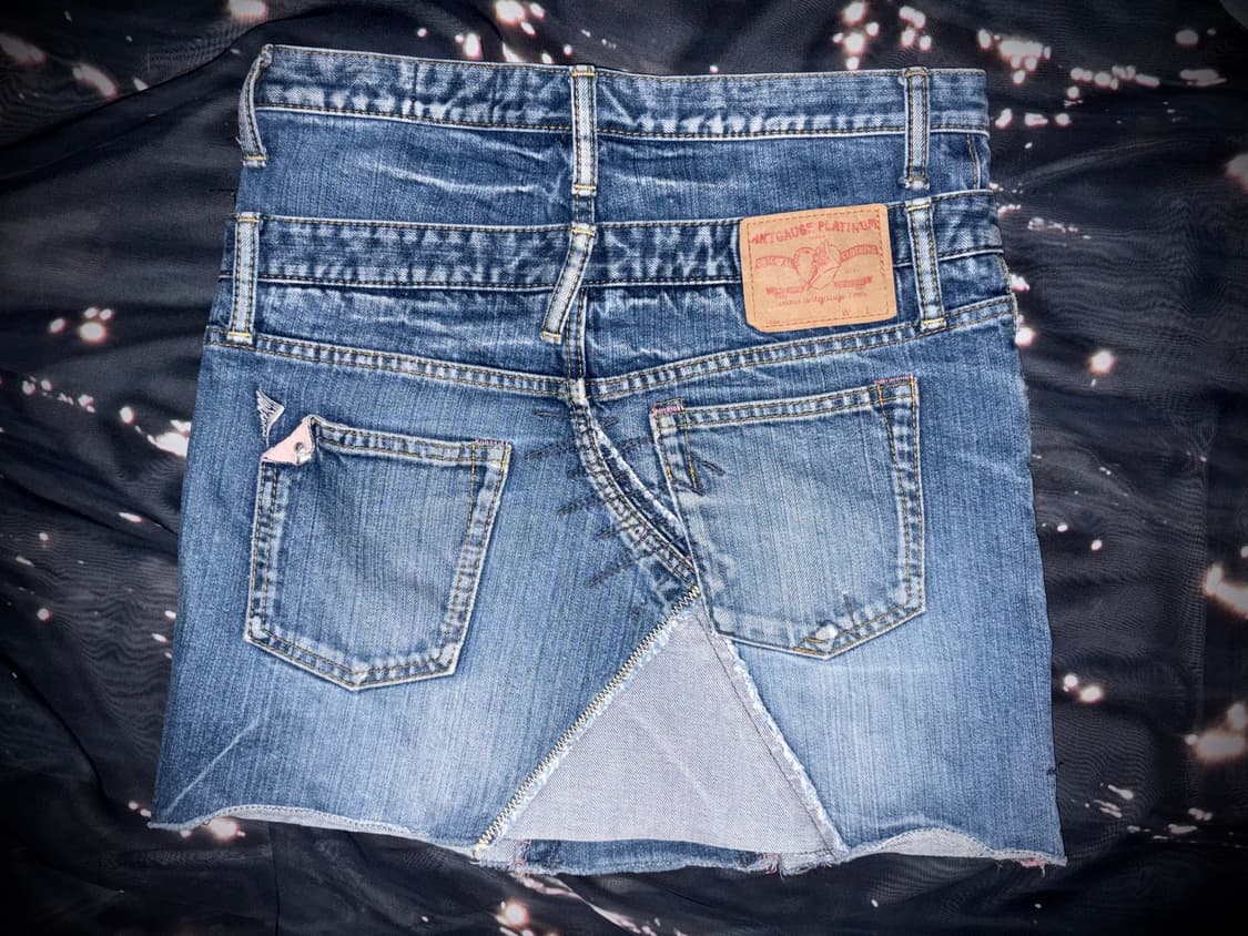 빈티지 Antgauge 청 데님 미니 스커트 y2k 상품이미지2