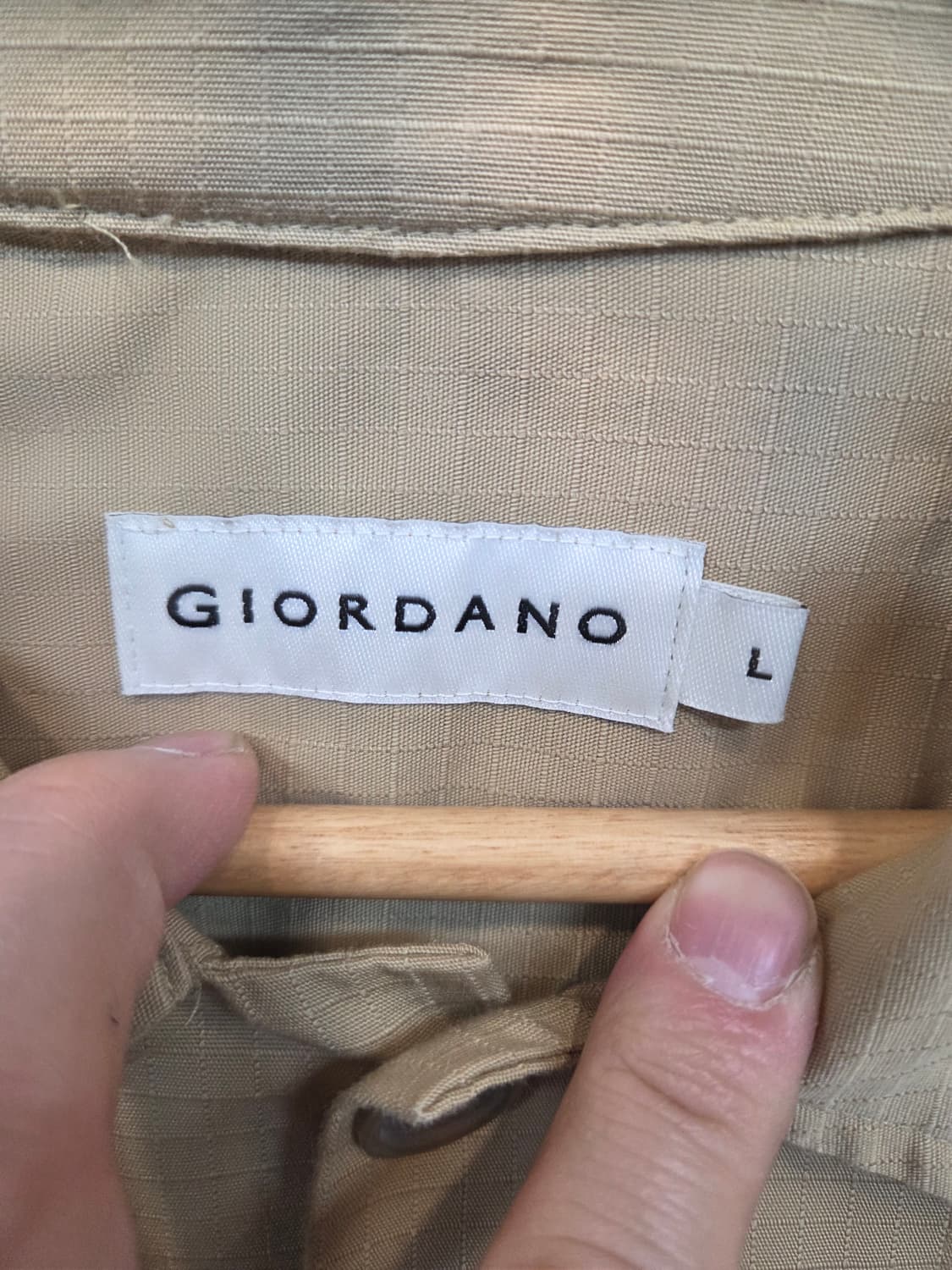 지오다노 립스타 셔츠자켓 L 상품이미지3