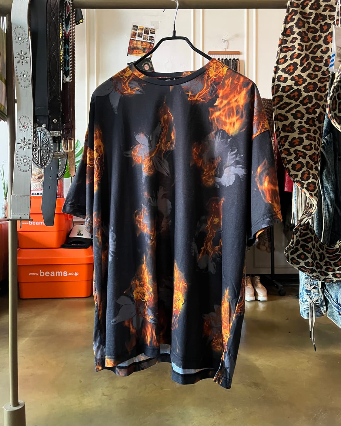 NO ID. Flame Floral Graphic T-Shirt 상품이미지3