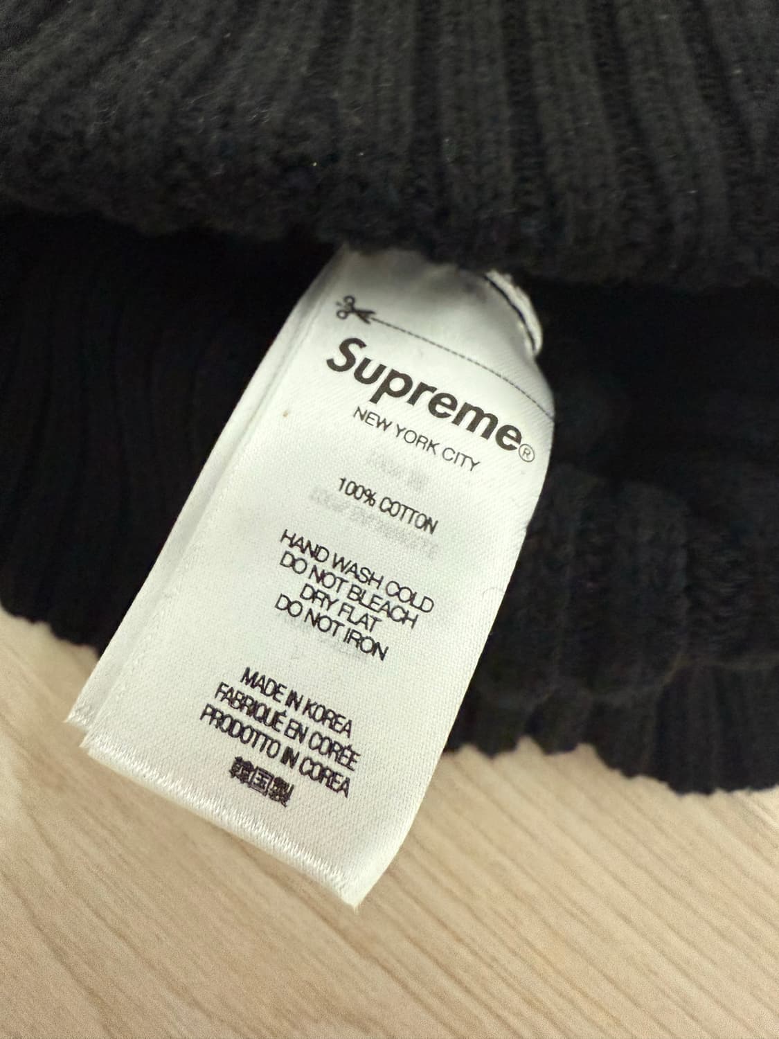 슈프림 오버다이드 비니 블랙 상품이미지3