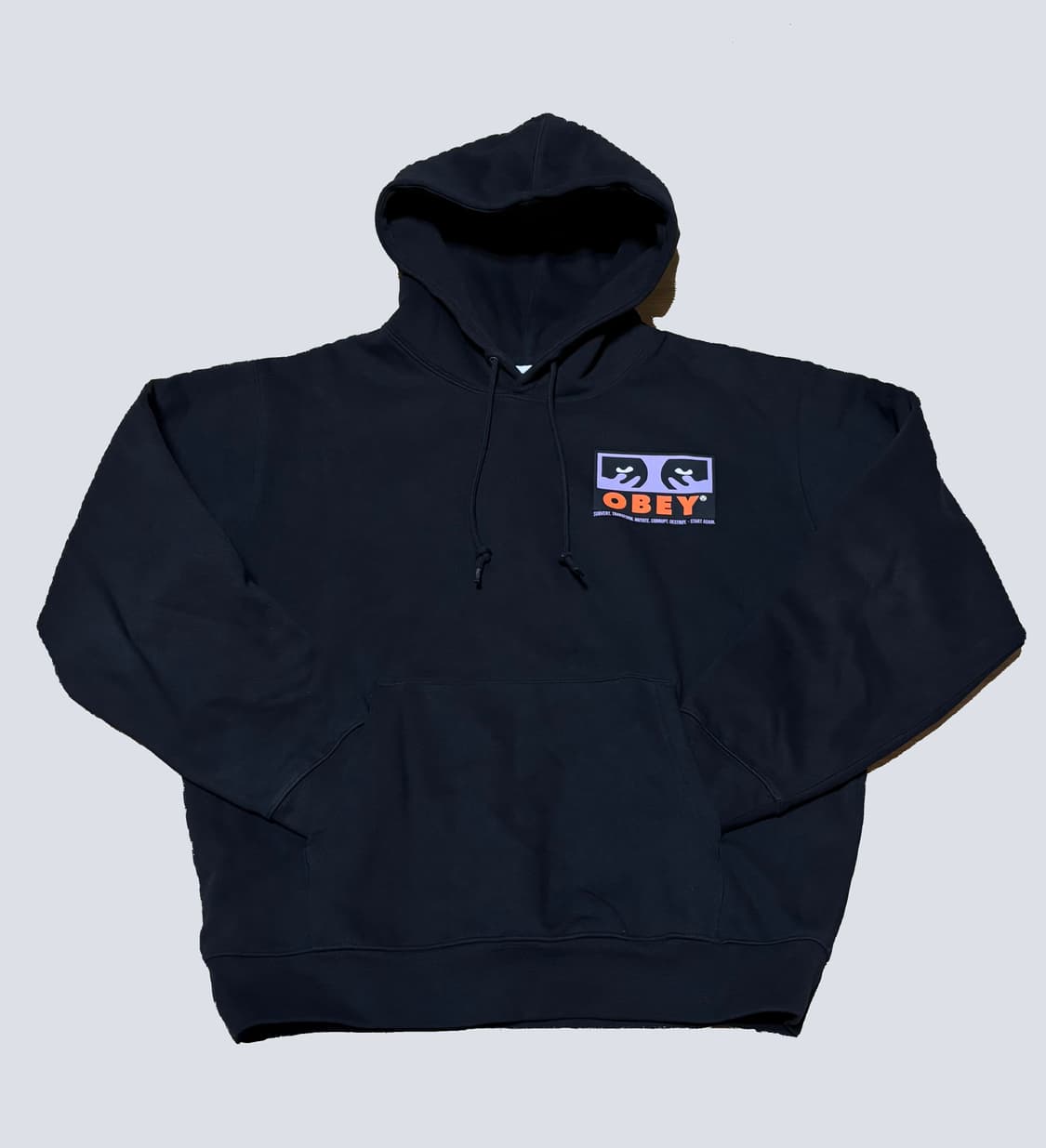 오베이 프리미엄 서번트 후디 후드티 블랙 상품이미지3