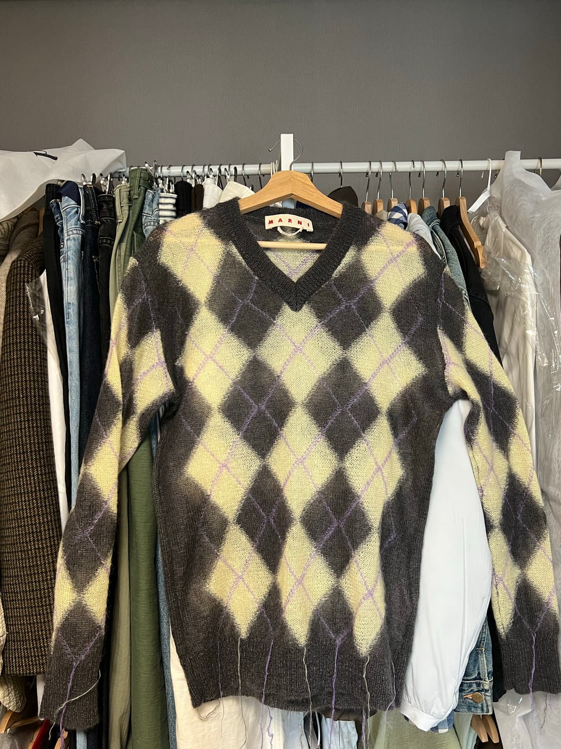 마르니 아가일 니트 (변우석 착용, 새상품급) 상품이미지8