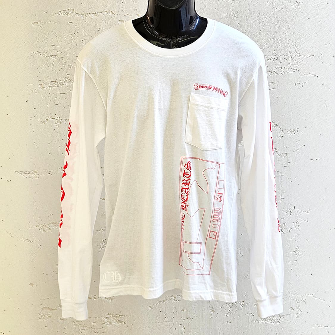 [L] 크롬하츠 아오야마 한정 롱슬리브 화이트 KBDCRAJG 상품이미지1