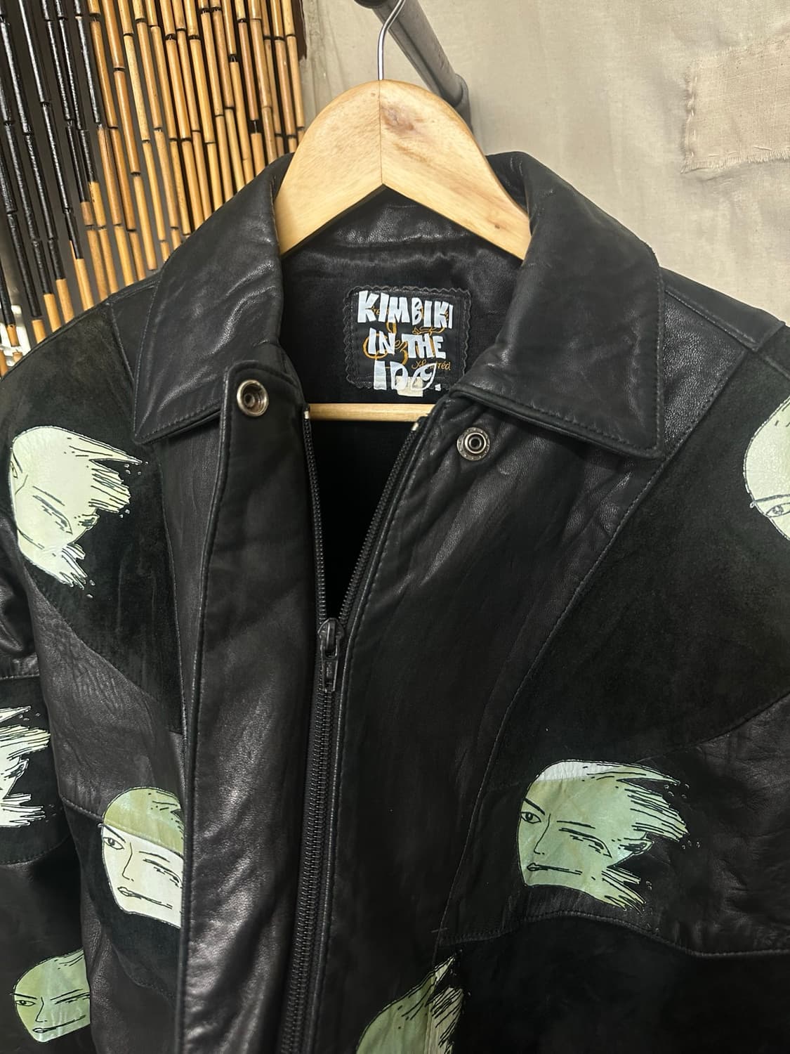 Kimbiki 프린팅 가죽자켓 상품이미지7
