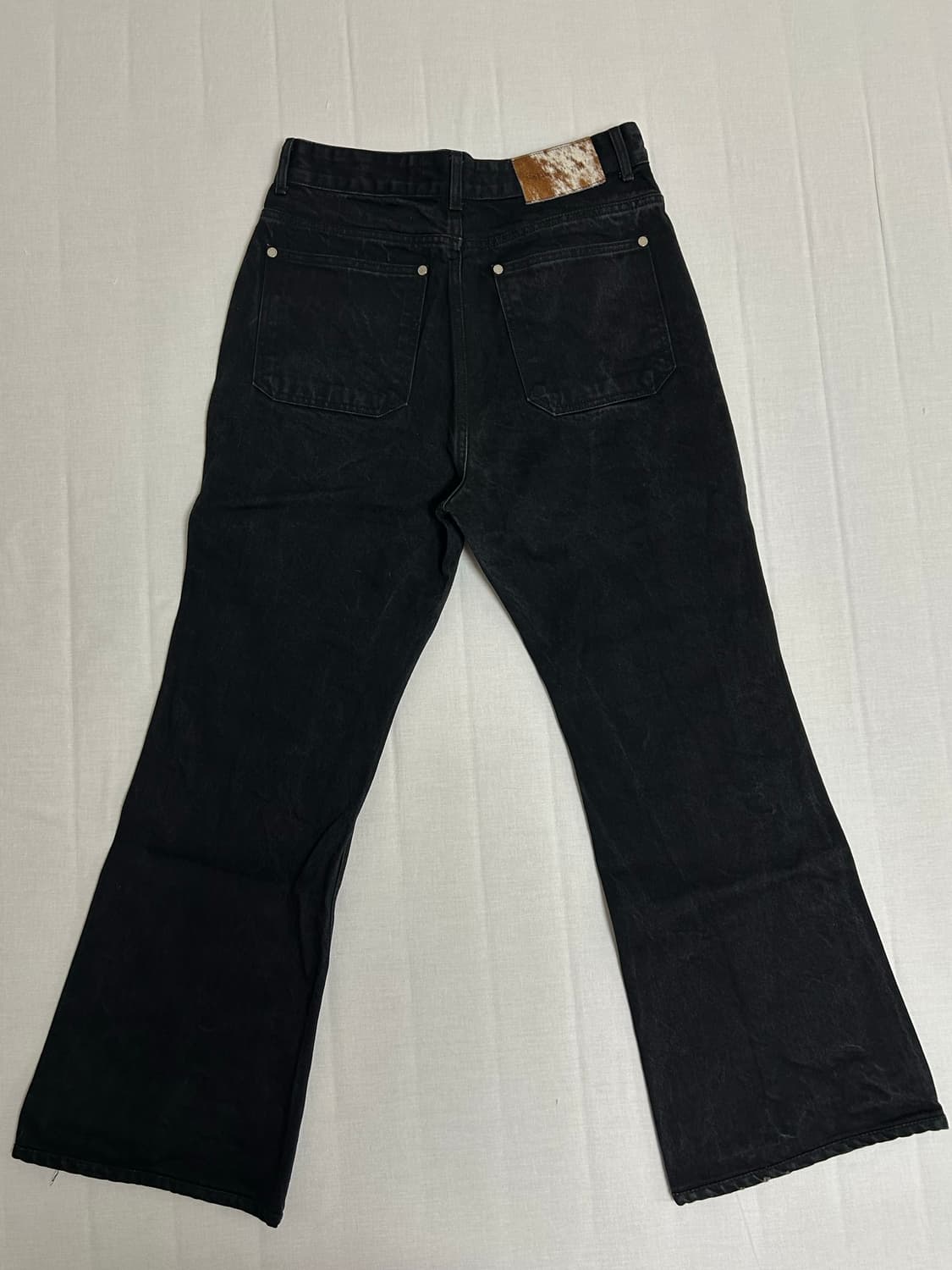 Stu 플레어 데님 팬츠 블랙 초판 상품이미지3