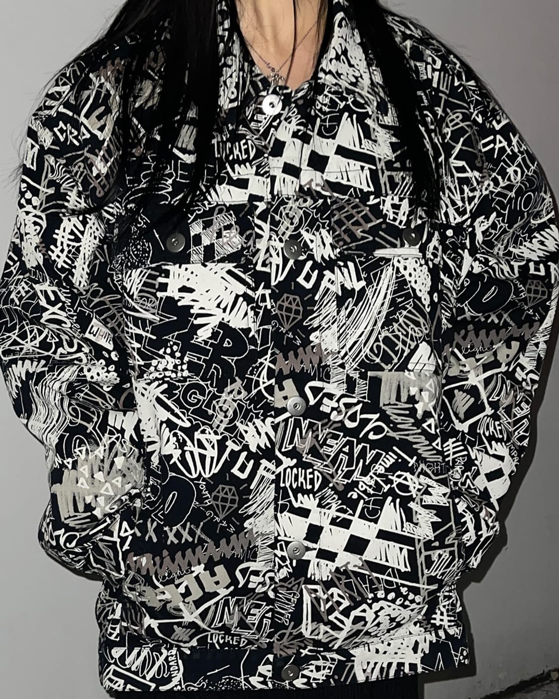 마르지엘라 그래피티 페인팅 워크 자켓 상품이미지6