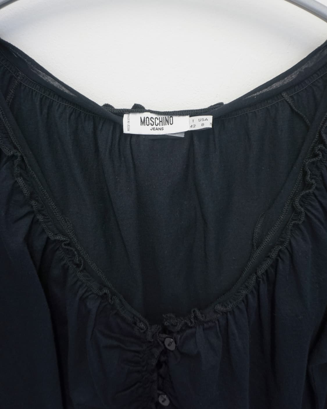 MOSCHINO JEANS ruched flower-detail top 상품이미지7