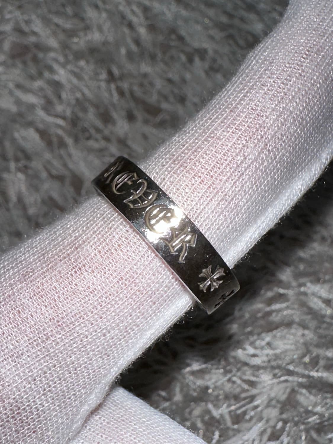 [US 10.5] 백화점판 정품 크롬하츠 포에버링 6mm 상품이미지4