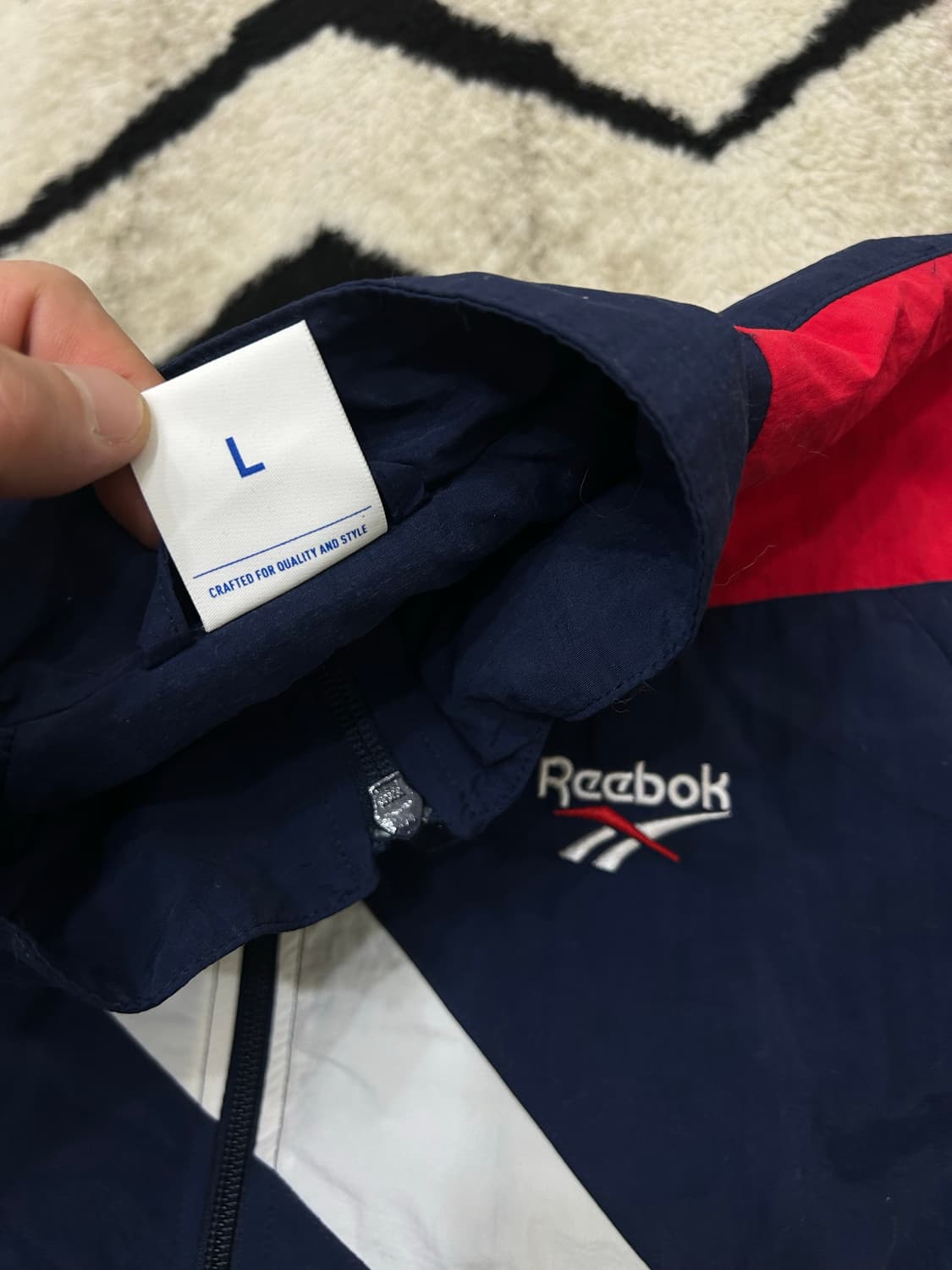 [L]리복 벡터 바람막이/네이비 상품이미지5