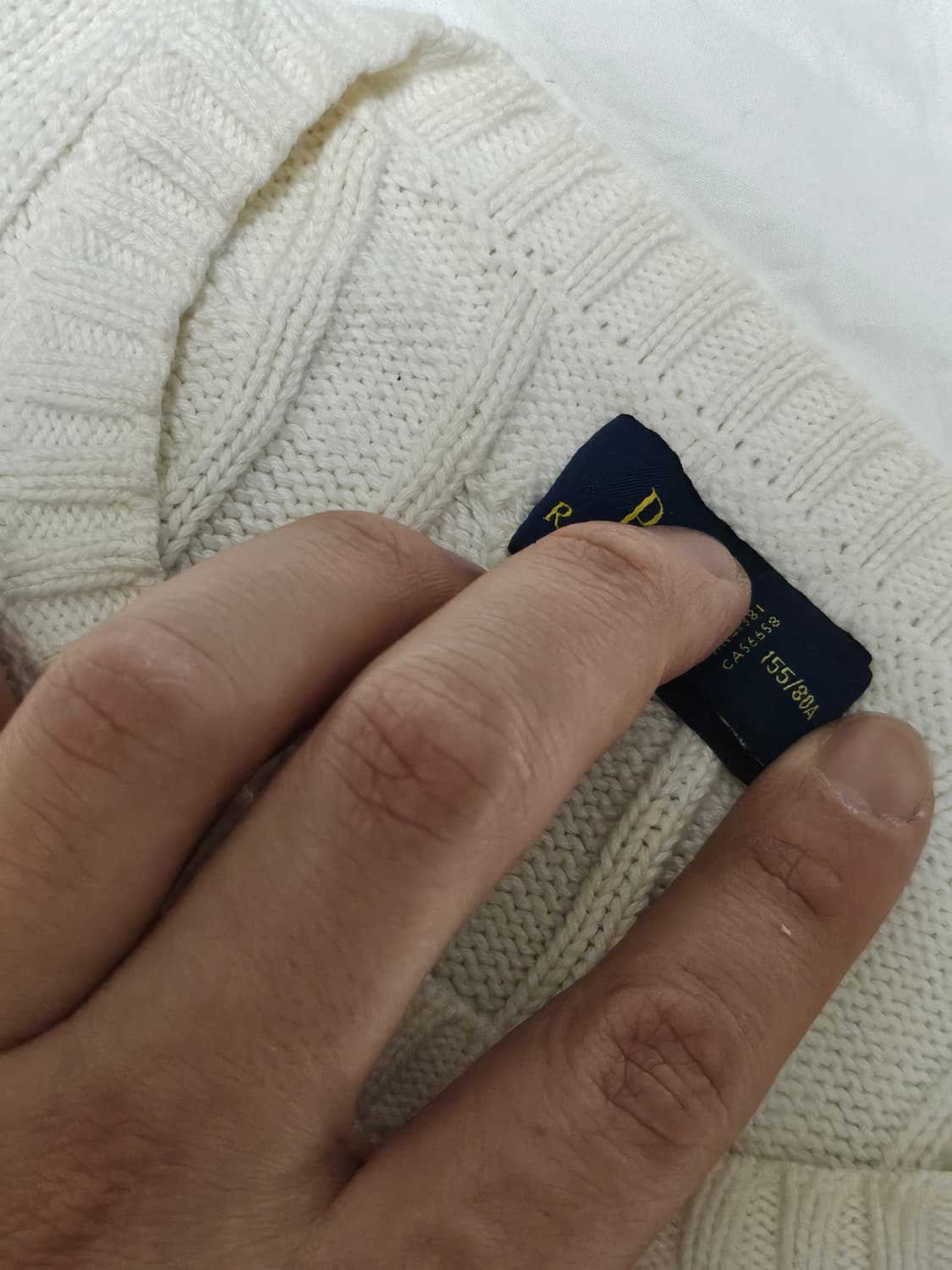 폴로랄프로렌 꽈배기 케이블 니트 스웨터 XS 상품이미지4