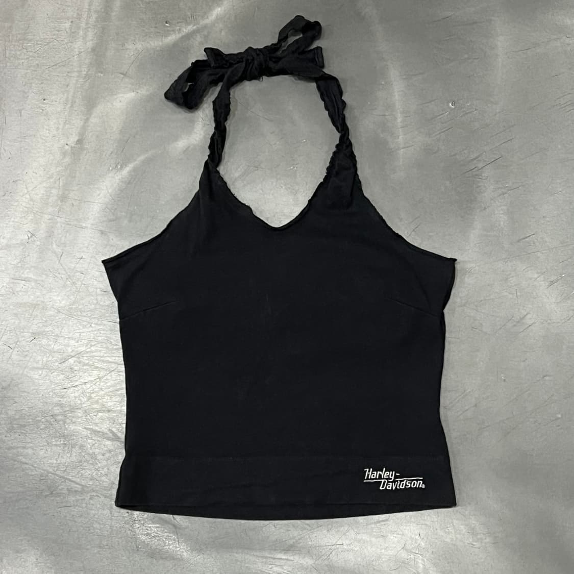  할리데이비슨 자수로고 슬리브리스 탑 y15753 상품이미지1