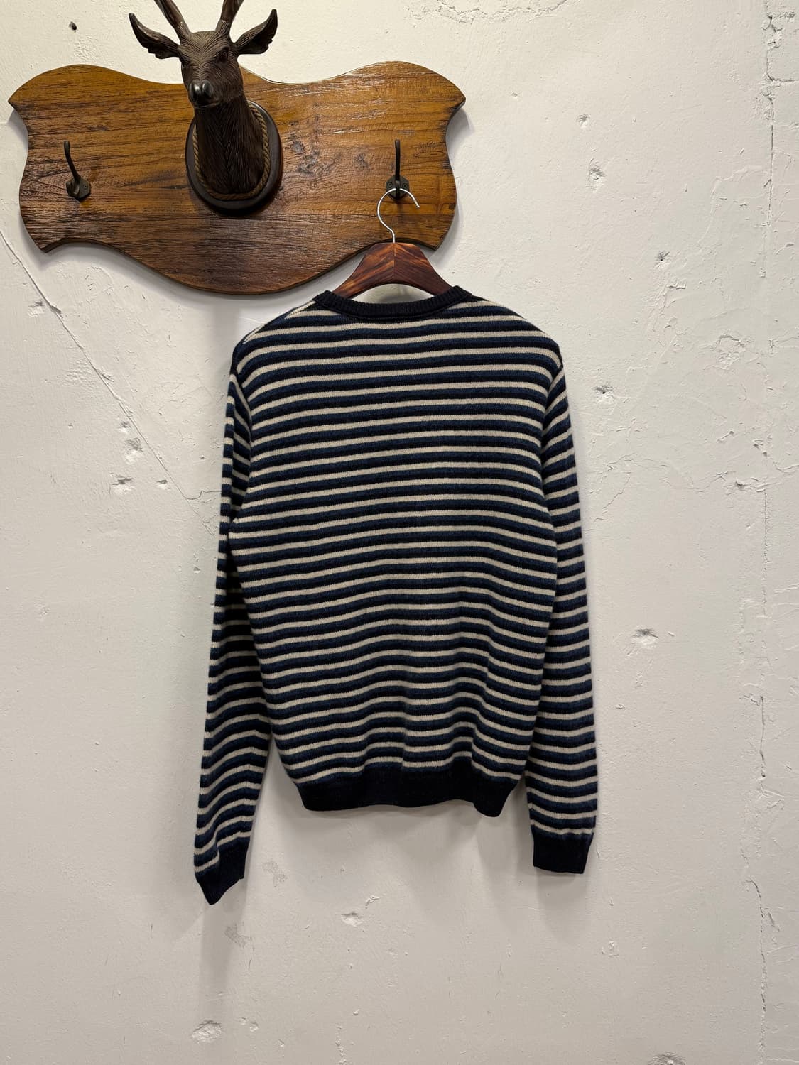 77) Lacoste Striped Wool Crewneck Knit S 상품이미지5