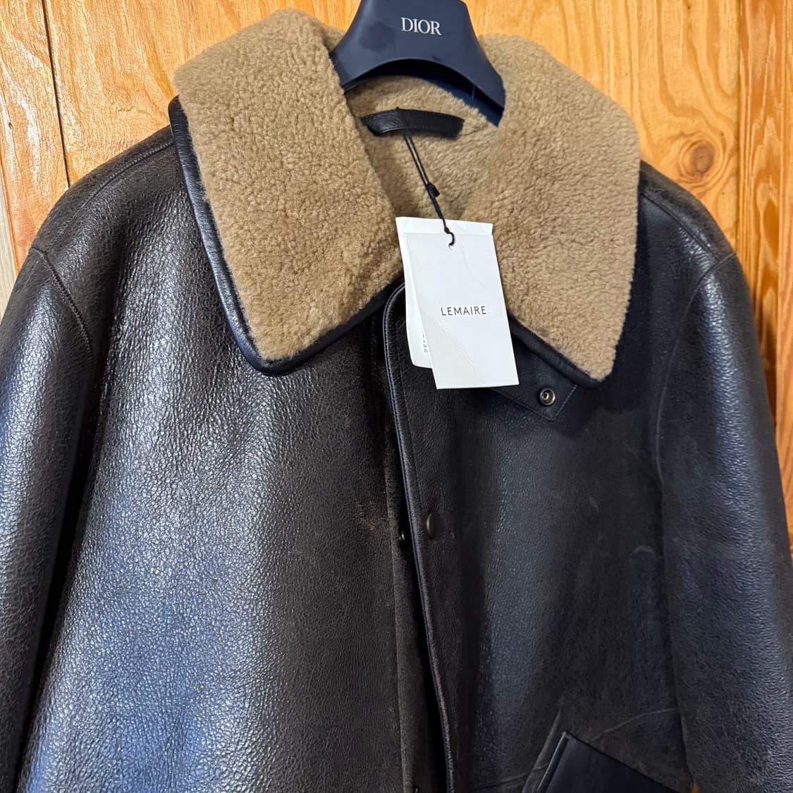 새상품) 르메르 25 f/w 시어링 에스프레소 코트 자켓  상품이미지9