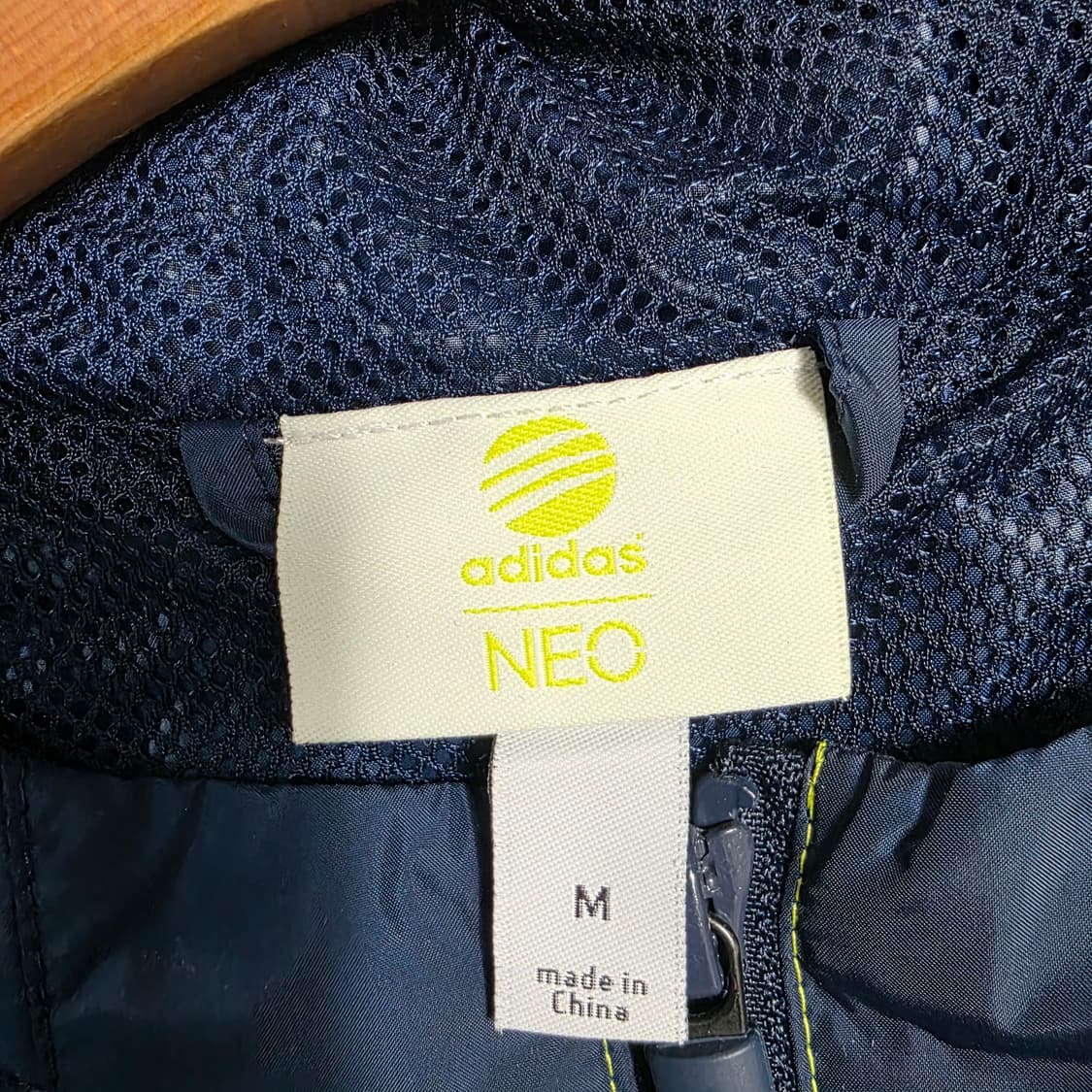 1764 [M] 아디다스 NEO 윈드브레이커  네이비옐로우 상품이미지4