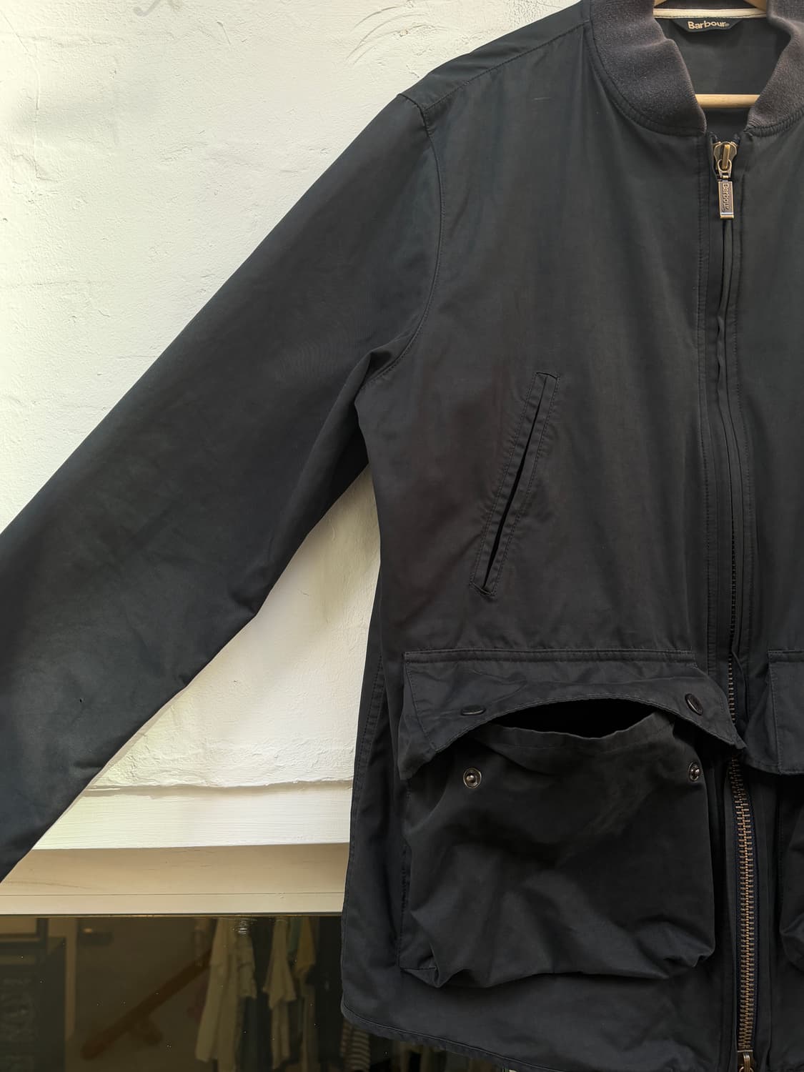 Barbour 바버 캠버 캐주얼 플랩포켓 블루종 자켓 L 상품이미지4