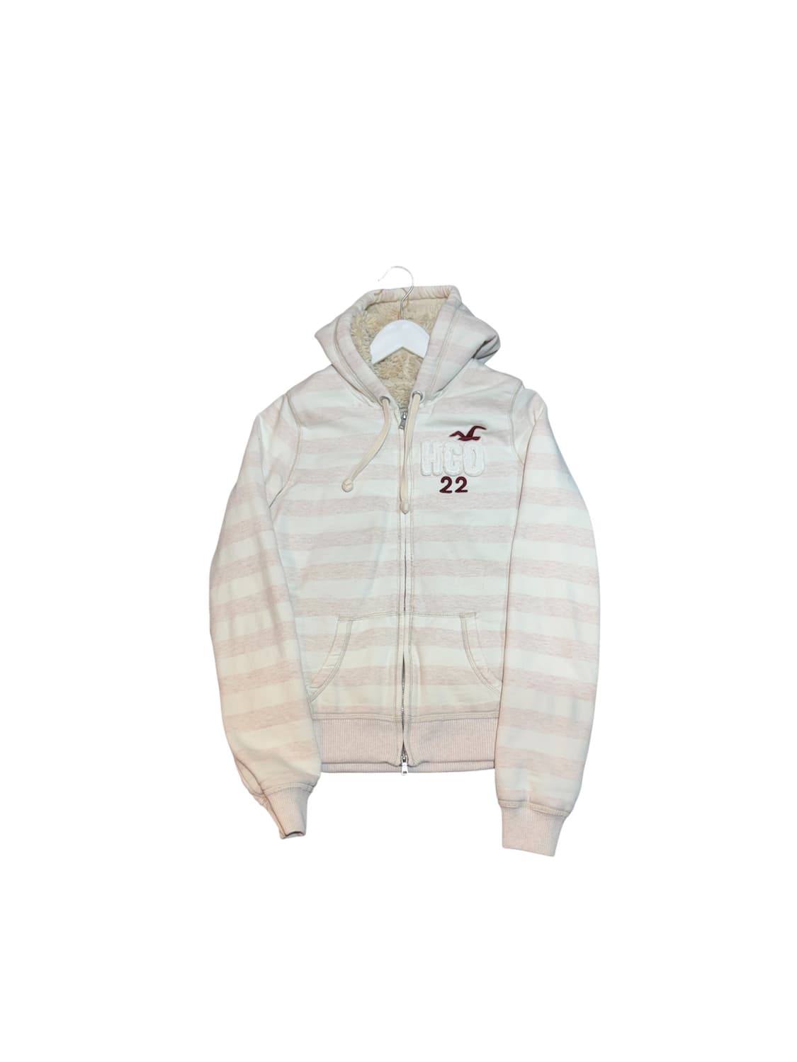 홀리스터 퍼 후드집업 L사이즈 상품이미지1