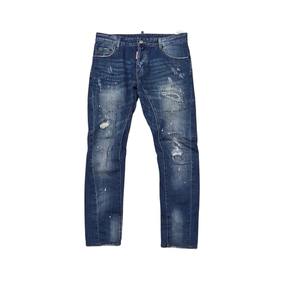 Dsquared2 디스퀘어드2 48 타이디 데미지 페인팅 바이커 진  상품이미지1