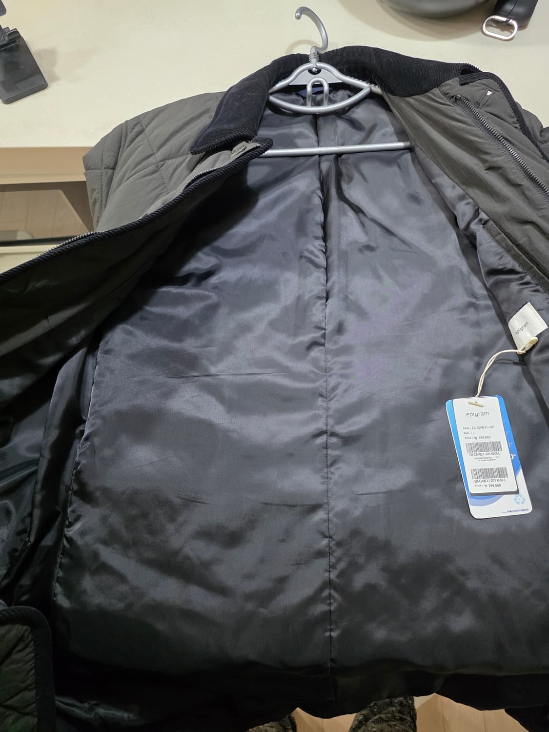 에피그램 코듀로이 퀼팅 코트 상품이미지9