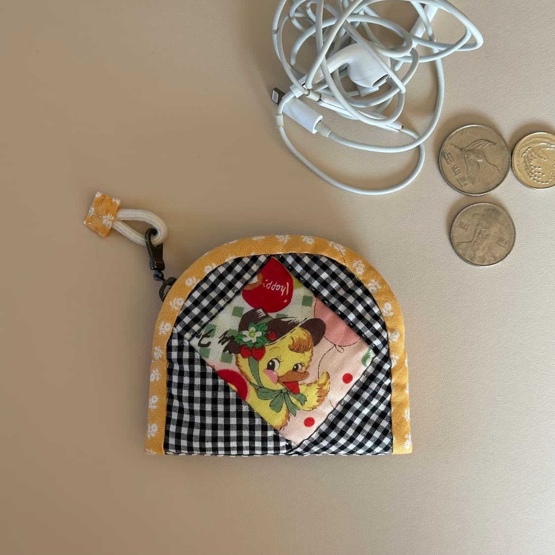 퀼트 에어팟 파우치 / 동전지갑 / 키링  상품이미지5