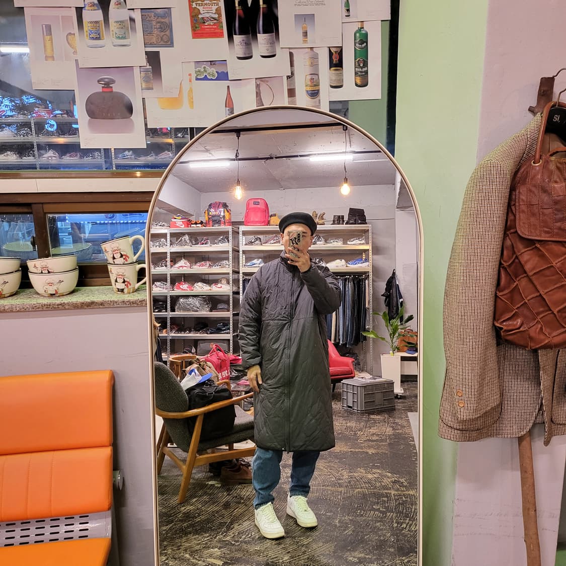 아디다스 롱 리버시블 쉐르파 자켓 (XL) 상품이미지2