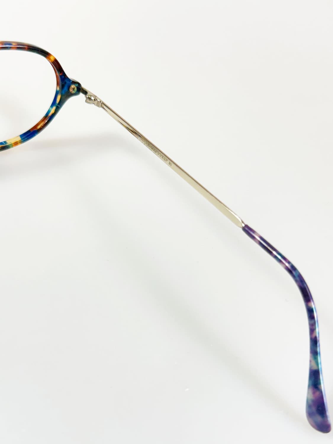 90s SEVA SCHAN 스퀘어 뿔테 마블 빈티지 안경 상품이미지6