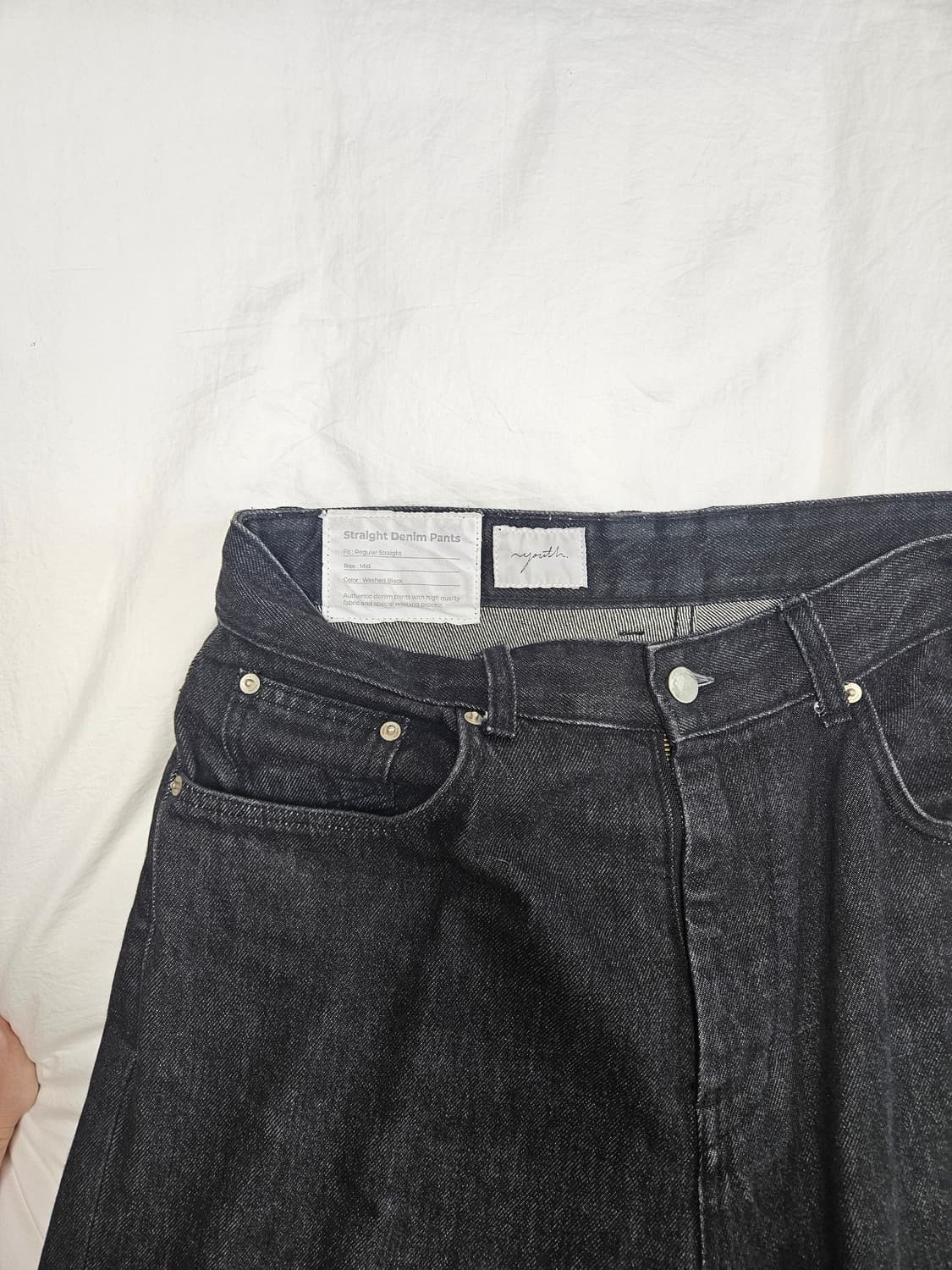 youth 흑청 데님 레귤러핏 상품이미지3