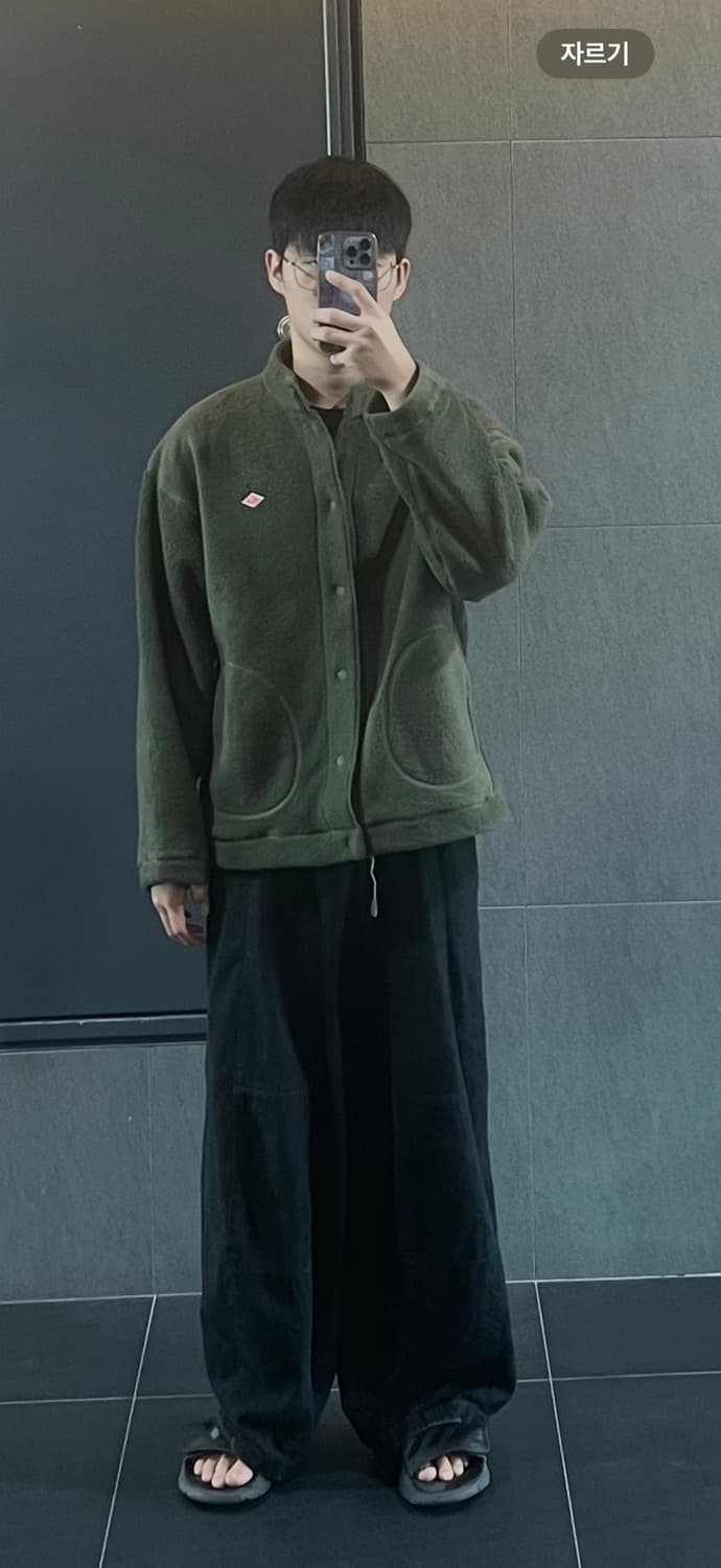 단톤 플리스 자켓 올리브 M 상품이미지3