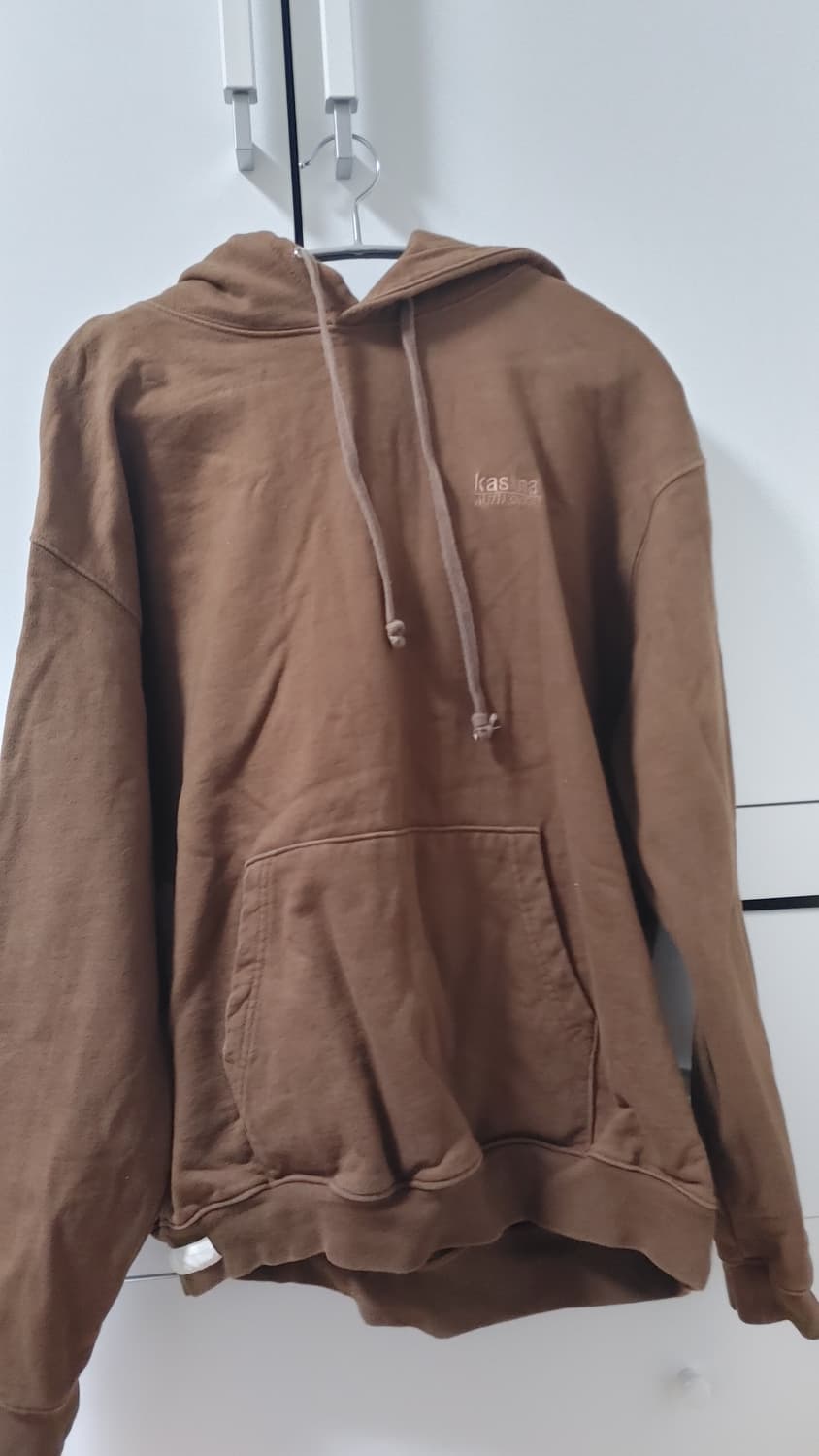 카시나 어센틱 로고 후드티 브라운 L 상품이미지1