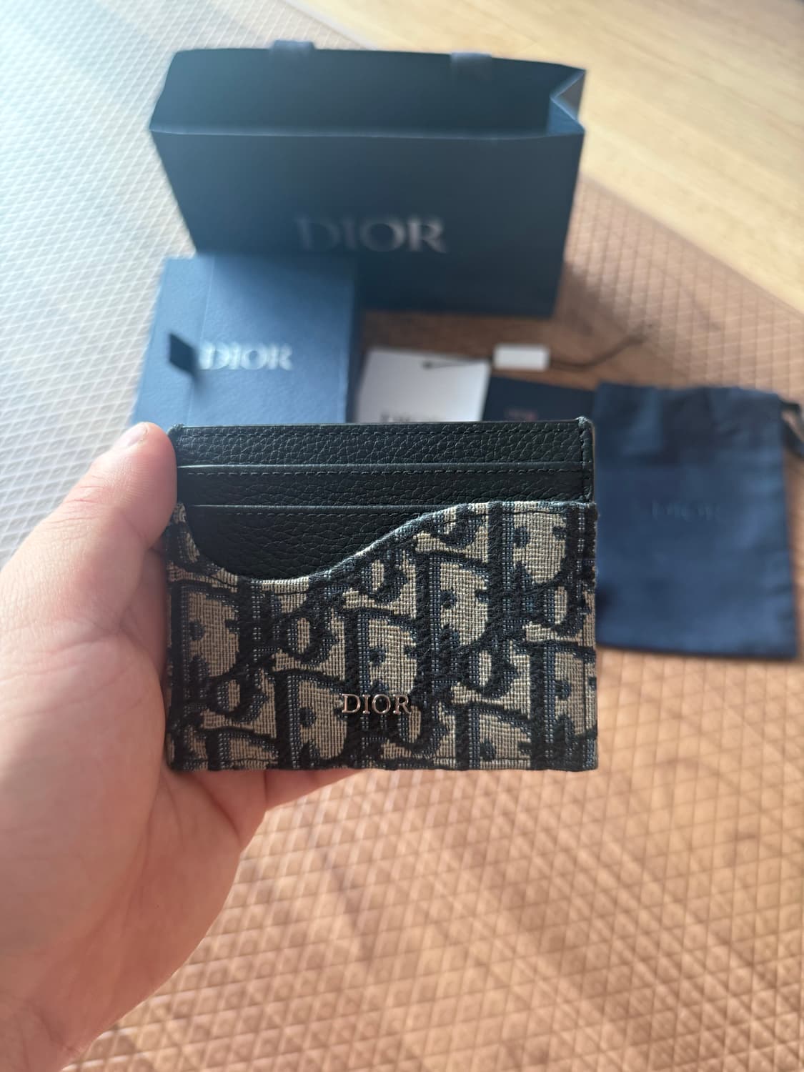 디올 오블리크 자카드 카드지갑 (풀박스 새상품) 상품이미지2