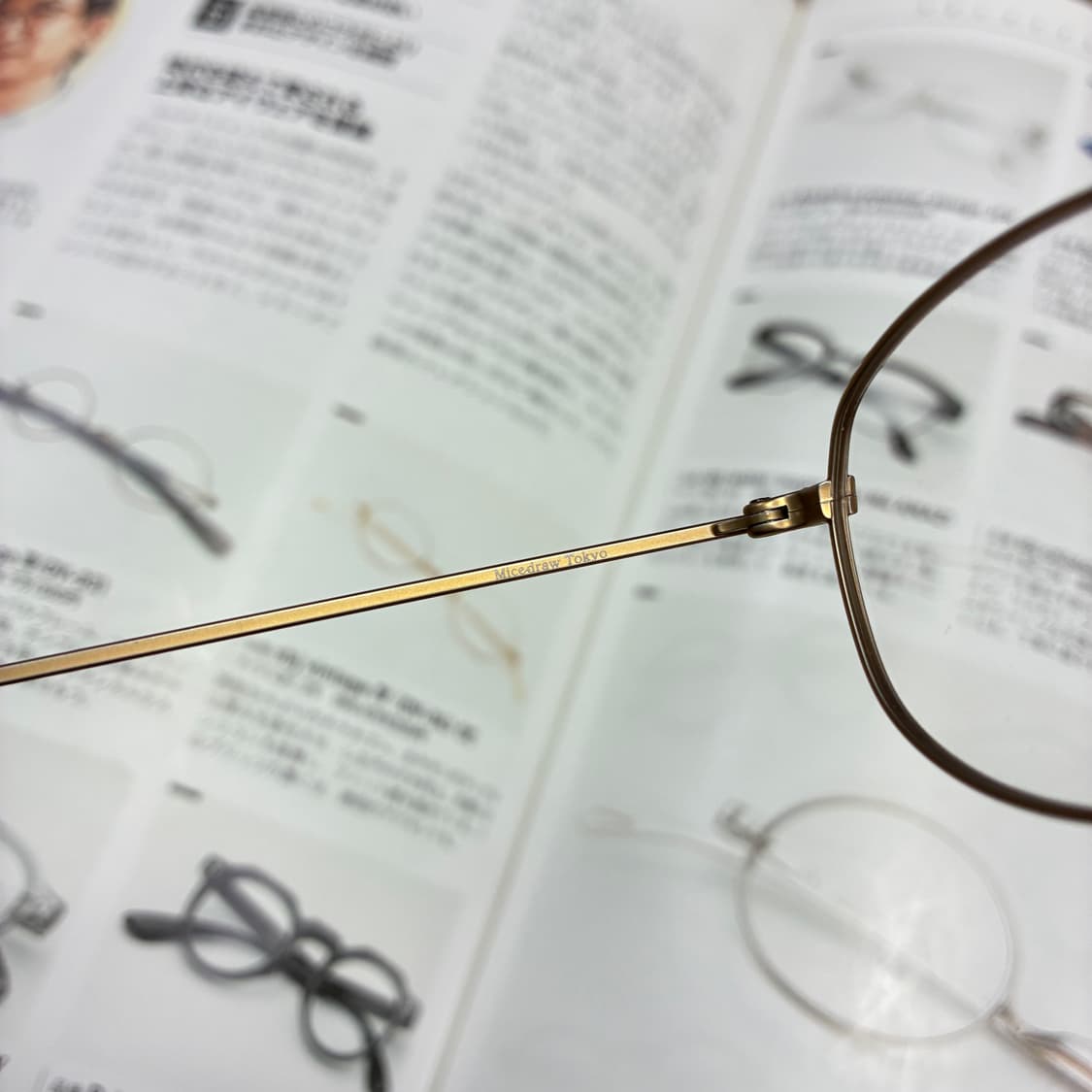 Micedraw Tokyo 마이스드로우 도쿄 무광골드 티타늄 일본 안경 상품이미지6