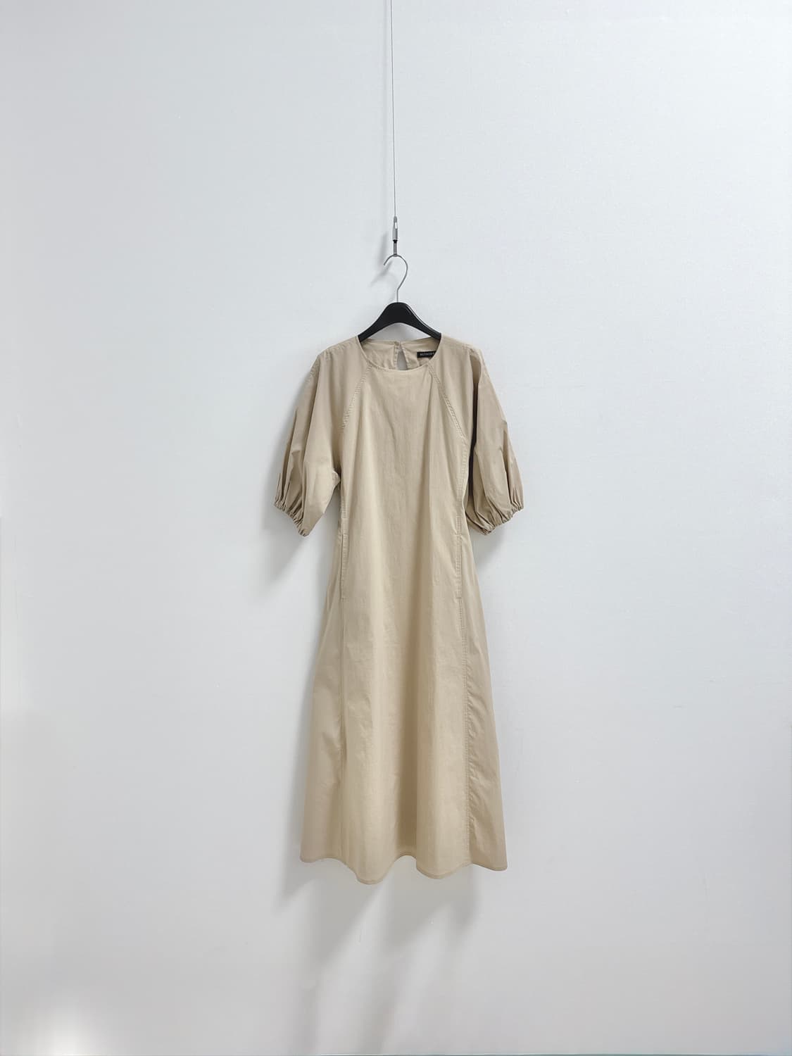리파인드902 벌룬 슬리브 롱 원피스 상품이미지4