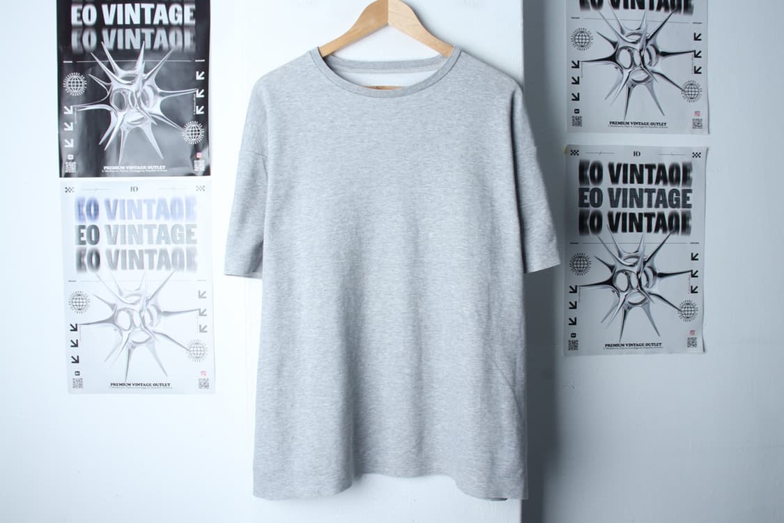 (2XL) 언코티드 반팔 티셔츠 빅사이즈 그레이 무지-H31016 상품이미지2