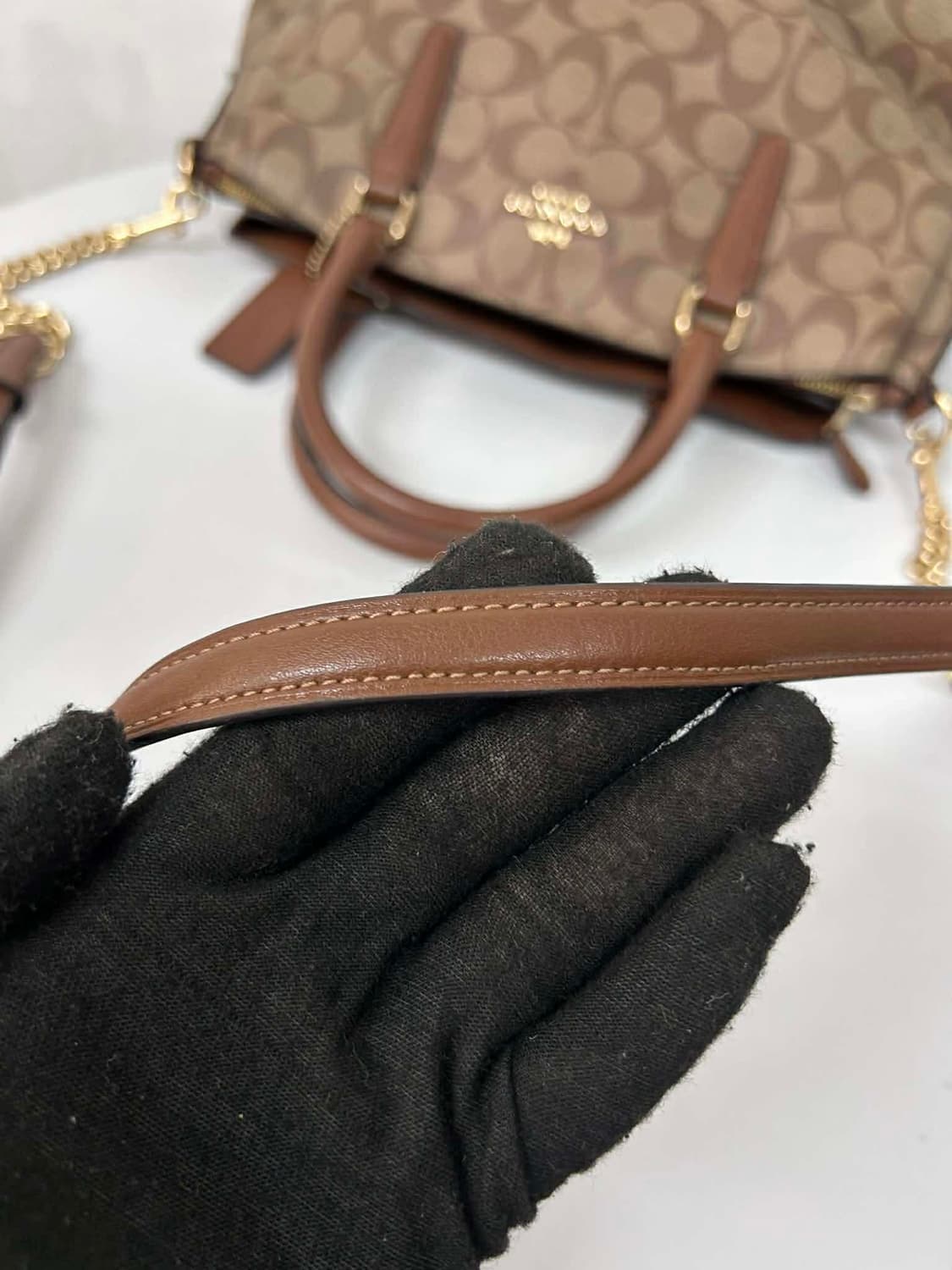 코치 투웨이 시그니처 체인 스트랩 크로스백 숄더 토트백 상품이미지8