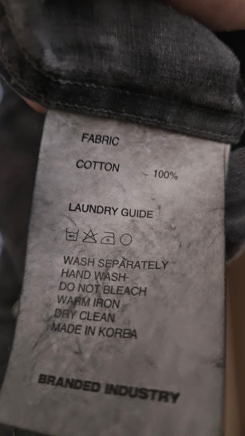 M] 브랜디드 올데이 체크셔츠 다이드차콜 상품이미지3